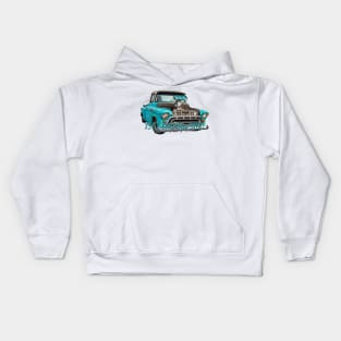 Customized 1957 Chevrolet 3100 Stepside Pickup Kids Hoodie